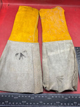 Load image into Gallery viewer, British Army Pair of Welding Gloves. WD Marked in Used Condition - The Militaria Shop
