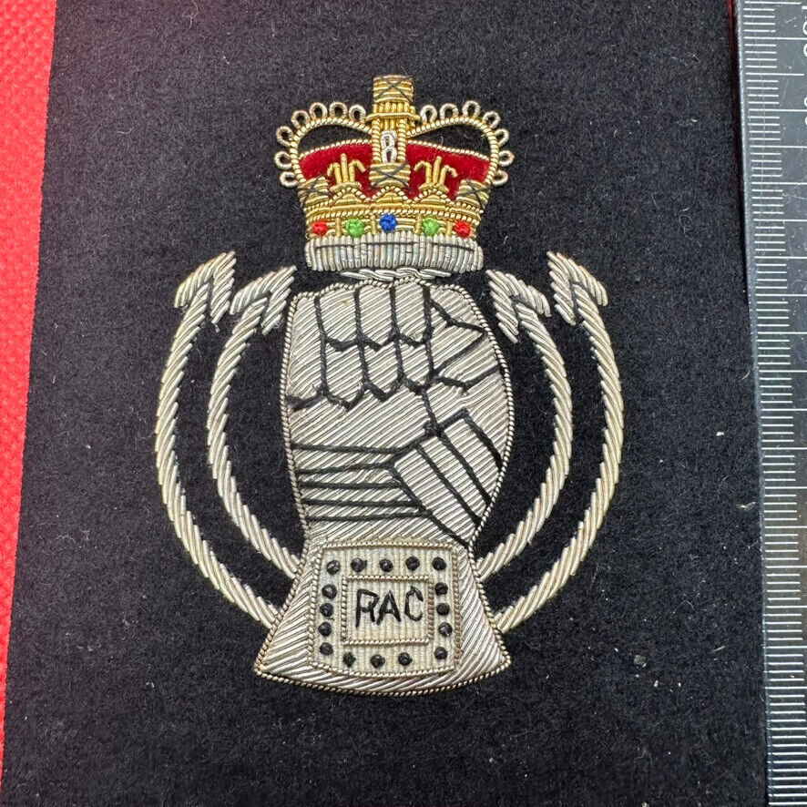 British Army Bullion Embroidered Blazer Badge - Royal Armoured Corps - The Militaria Shop