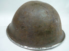 Original WW2 British / Canadian Mk3 Turtle Helmet Great Paint - The Militaria Shop
