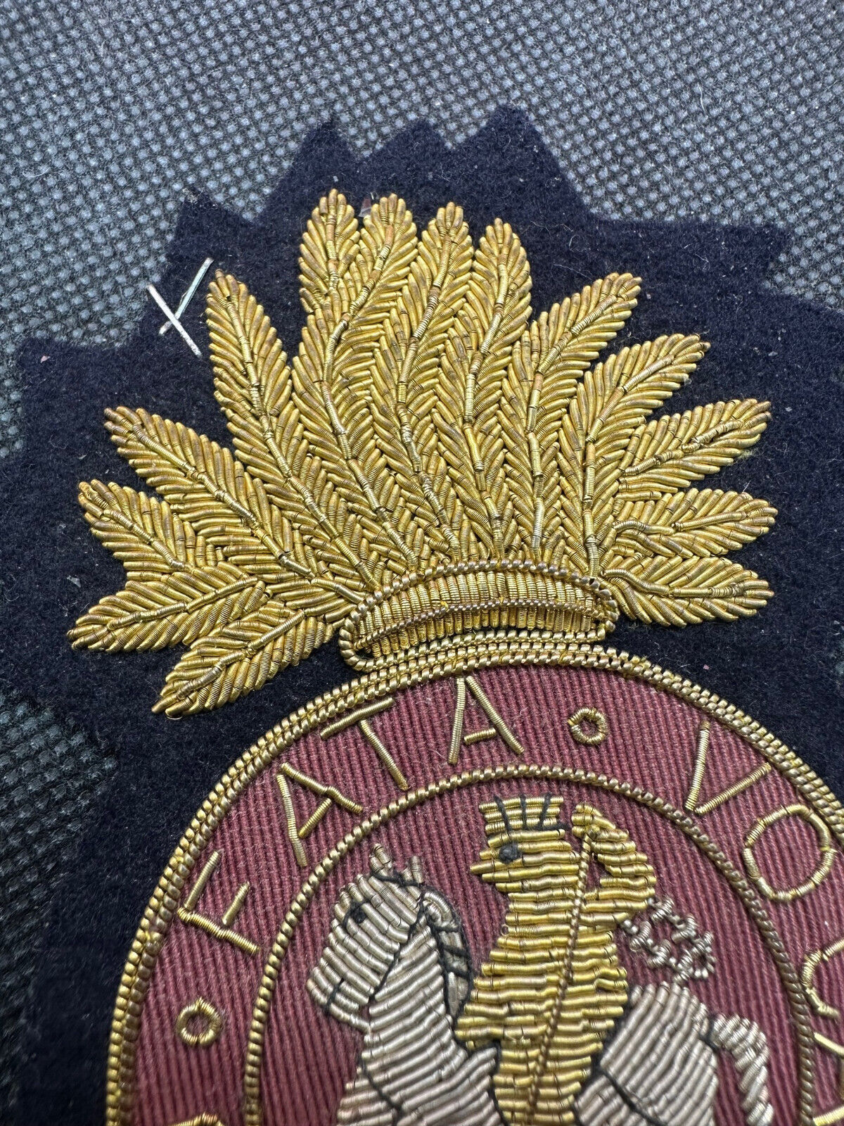 British Army Bullion Embroidered Blazer Badge - Royal Northumberland Regiment - The Militaria Shop