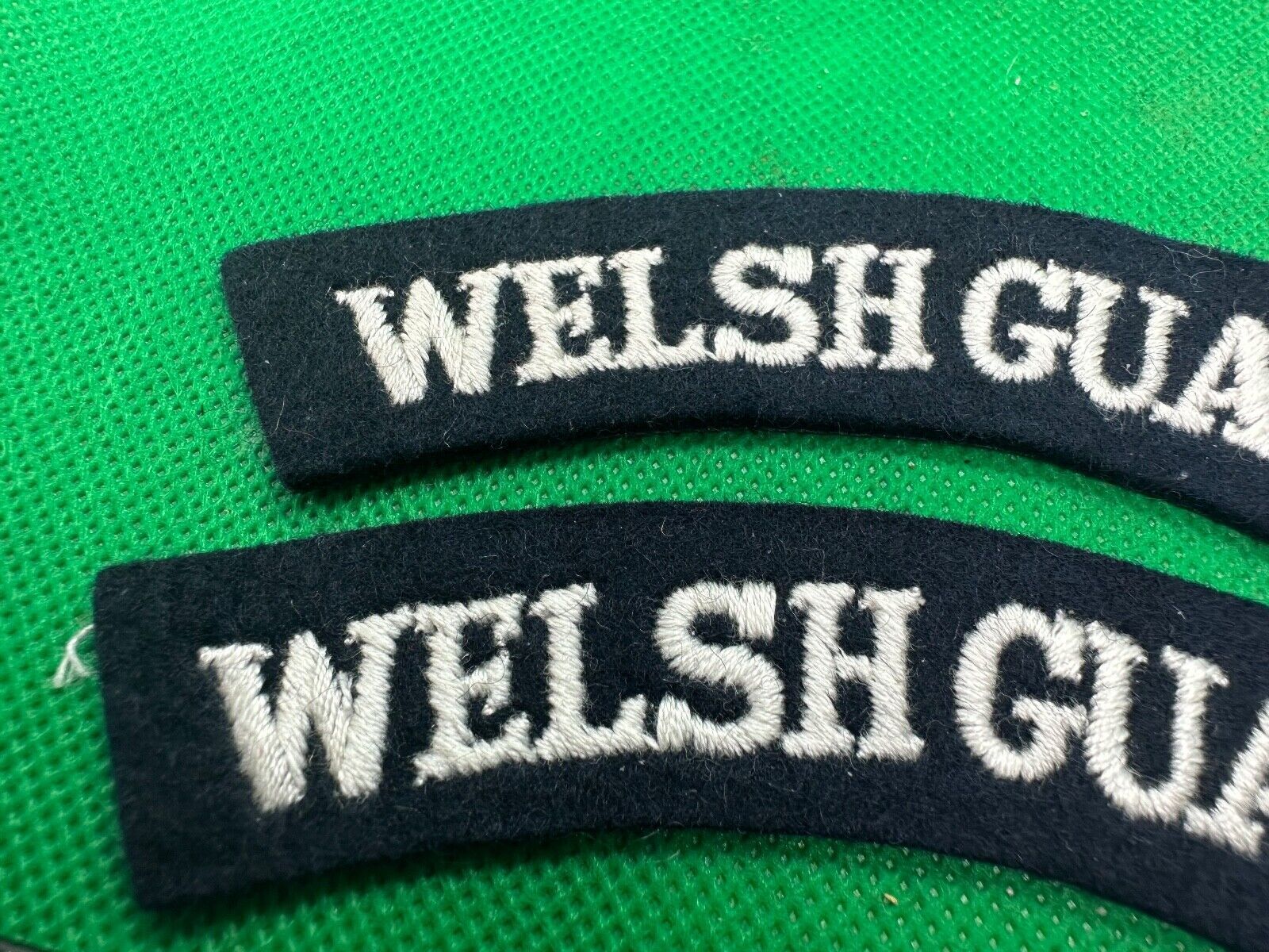Welsh Guards British Army Shoulder Titles Pair - WW2 Onwards Pattern - The Militaria Shop