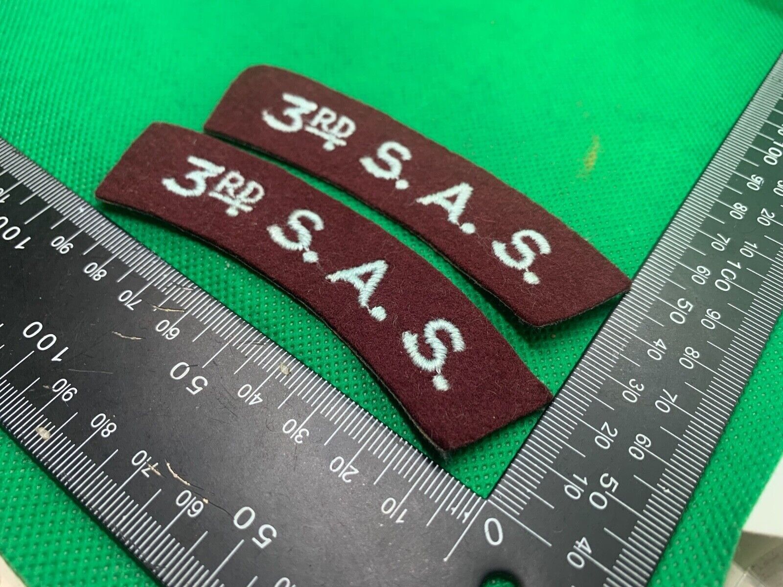 British Army 3rd SAS Special Air Service Shoulder Title Pair - The Militaria Shop