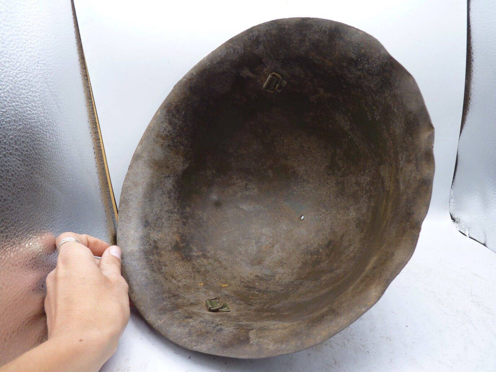 Original WW2 British / Canadian Army Mk3 High Rivet Turtle Army Combat Helmet - The Militaria Shop