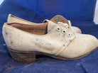 Original WW2 British Army Women's White Summer Shoes - ATS WAAF - Size 245s - The Militaria Shop