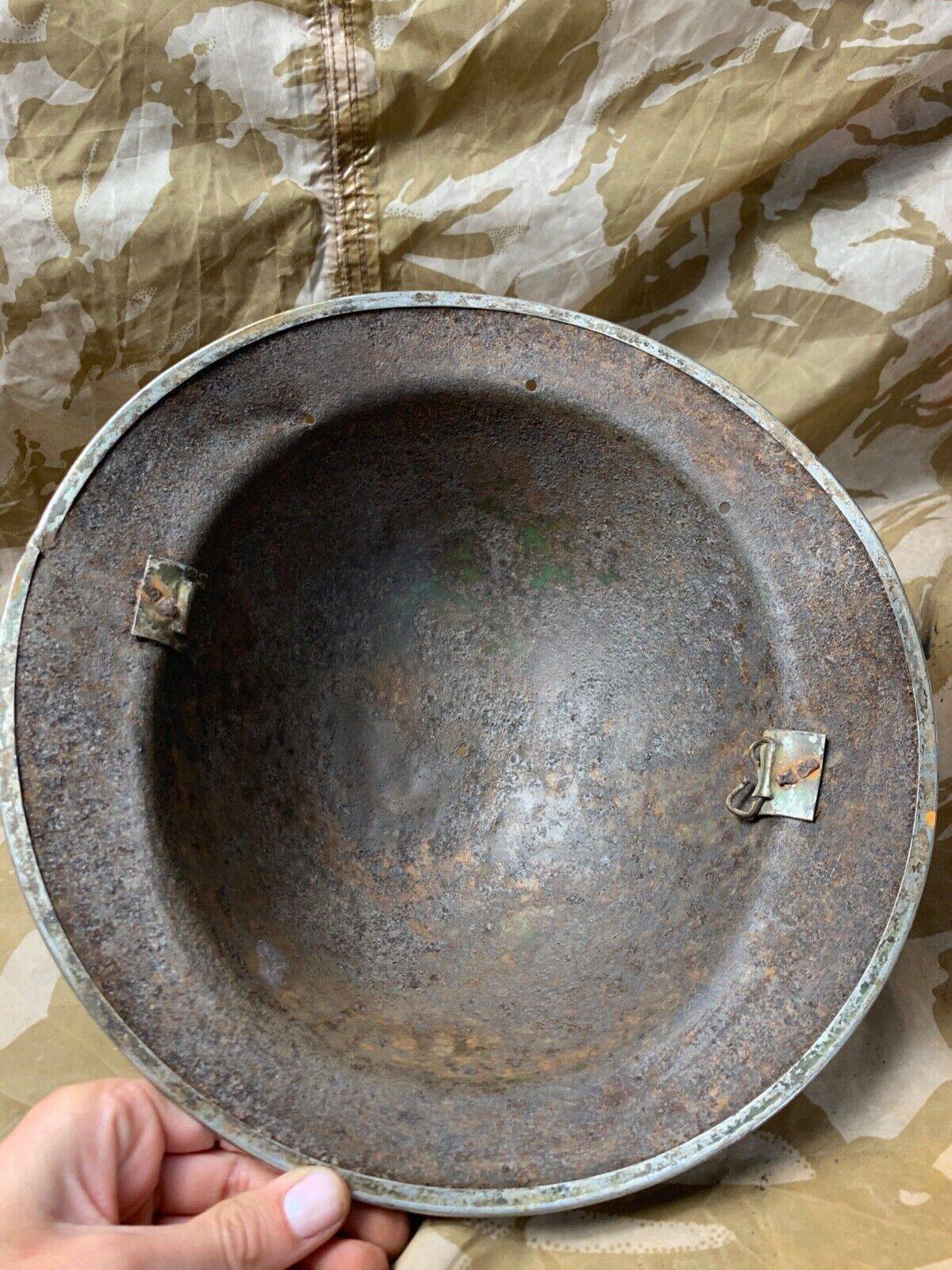 Original WW2 South African Army Mk2 Brodie Helmet - British Style Combat Helmet - The Militaria Shop