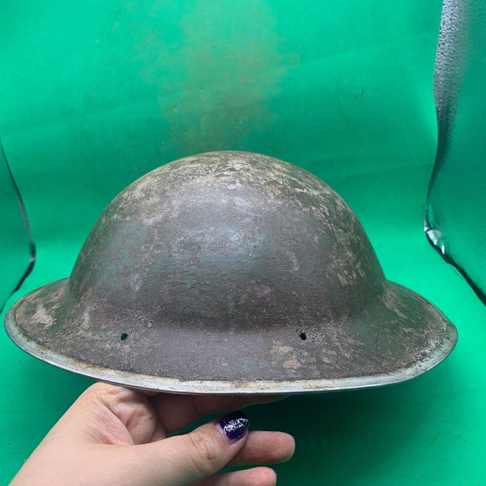 Original WW2 South African Army Mk2 Brodie Helmet - British Style Combat Helmet - The Militaria Shop