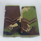 Mercian ACF DPM Rank Slides / Epaulette Pair Genuine British Army - NEW - The Militaria Shop