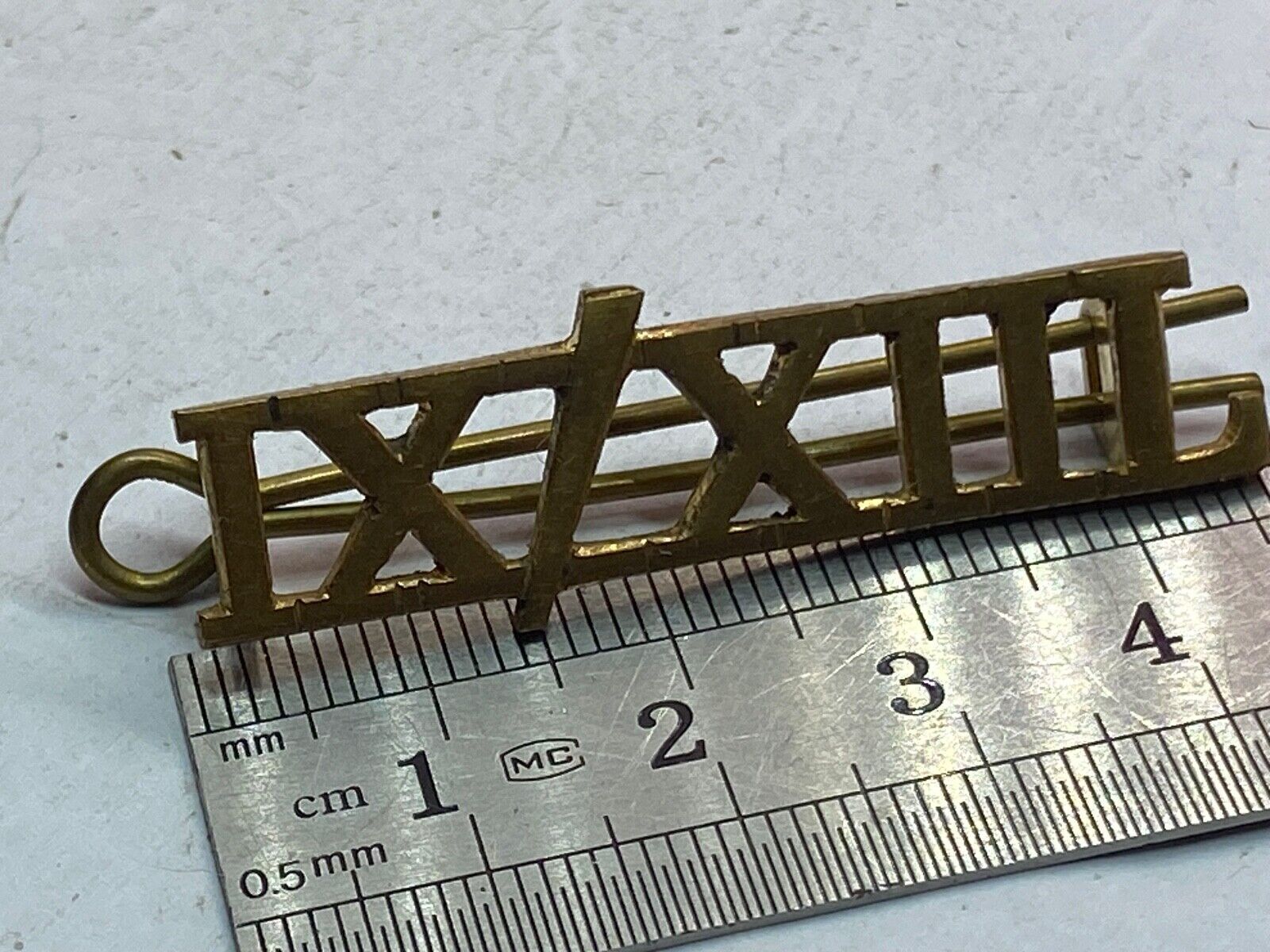 Original British Army WW1 9th / 12th Hussars Shoulder Title - The Militaria Shop