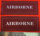Pair of WW2 Style Printed Airborne Paratrooper Shoulder Titles - Reproduction #4 - The Militaria Shop