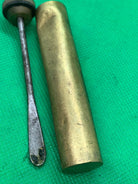 Original WW1 / WW2 British Army SMLE Lee Enfield Rifle Brass Oil Bottle - The Militaria Shop