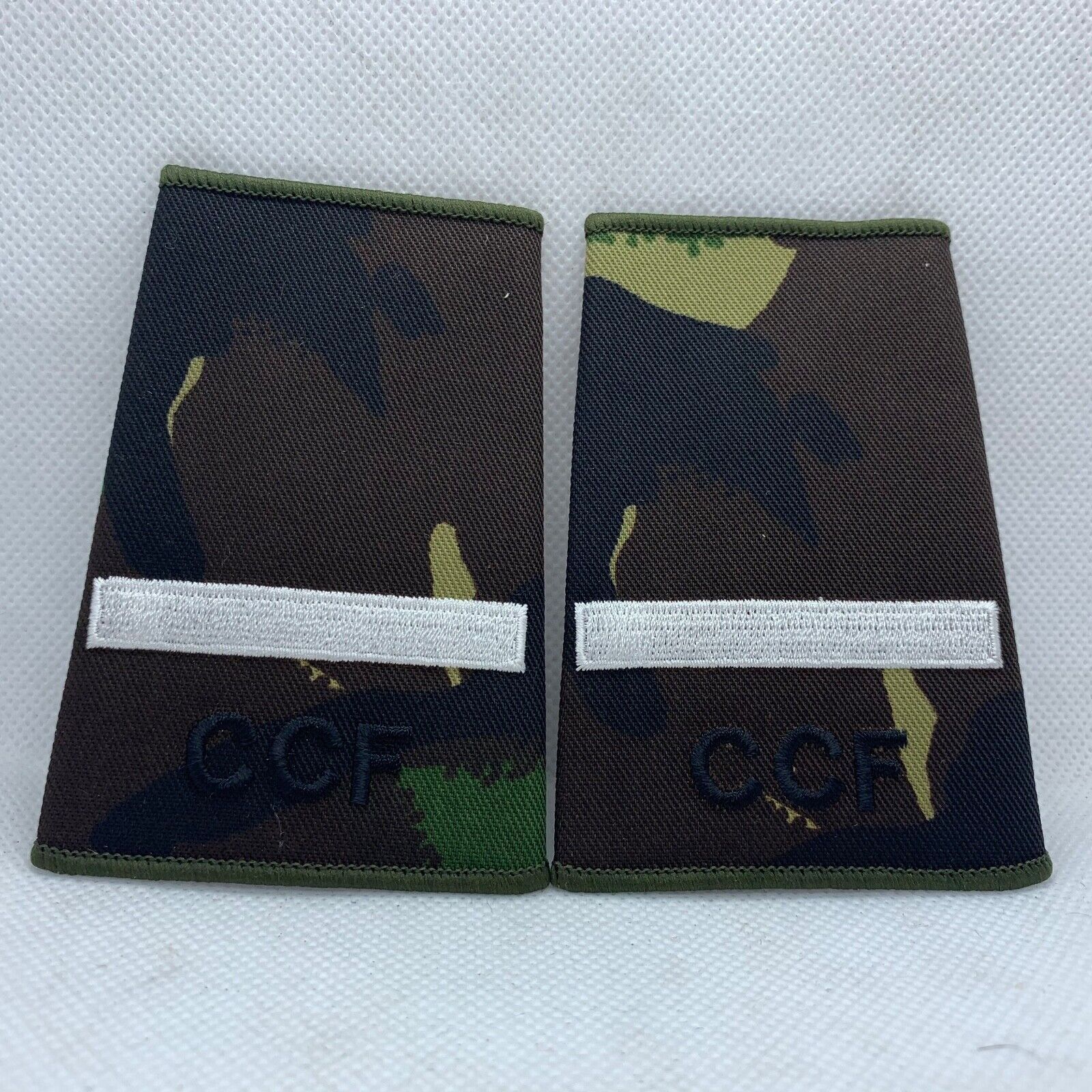 CCF DPM Camo Rank Slides / Epaulette Pair Genuine British Army - NEW - The Militaria Shop