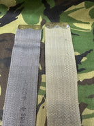 Original British Royal Air Force RAF Blue L Strap Pair - WW2 37 Pattern - The Militaria Shop