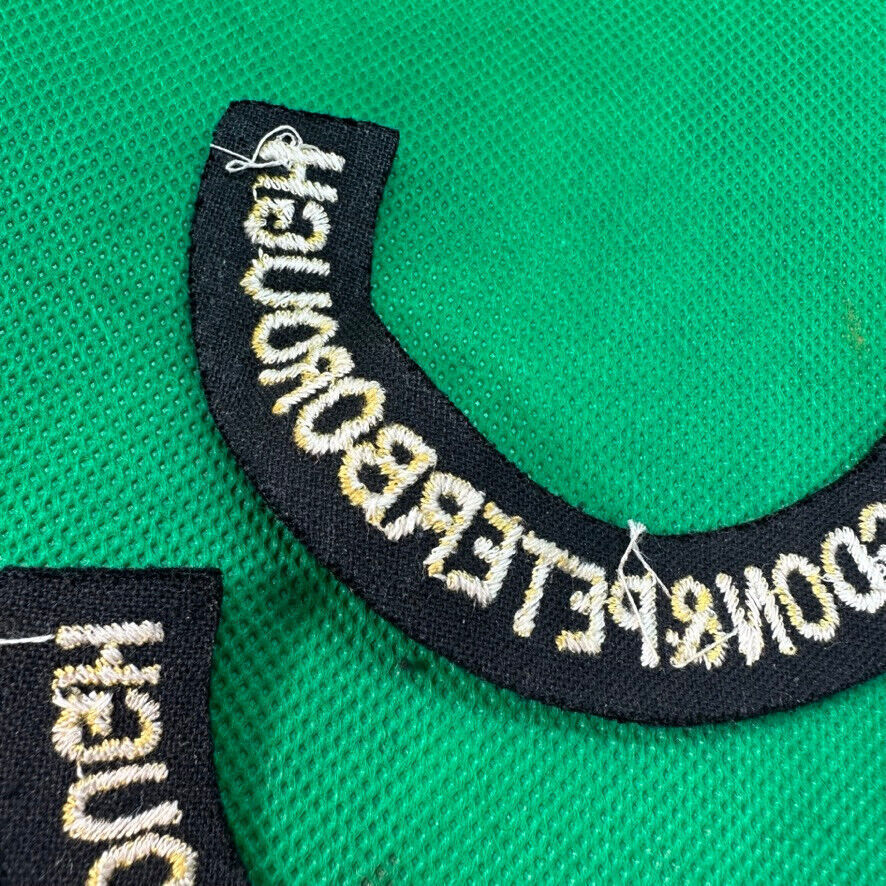Original WW2 British Home Front Civil Defence Huntingdon & Peter Shoulder Ti - The Militaria Shop
