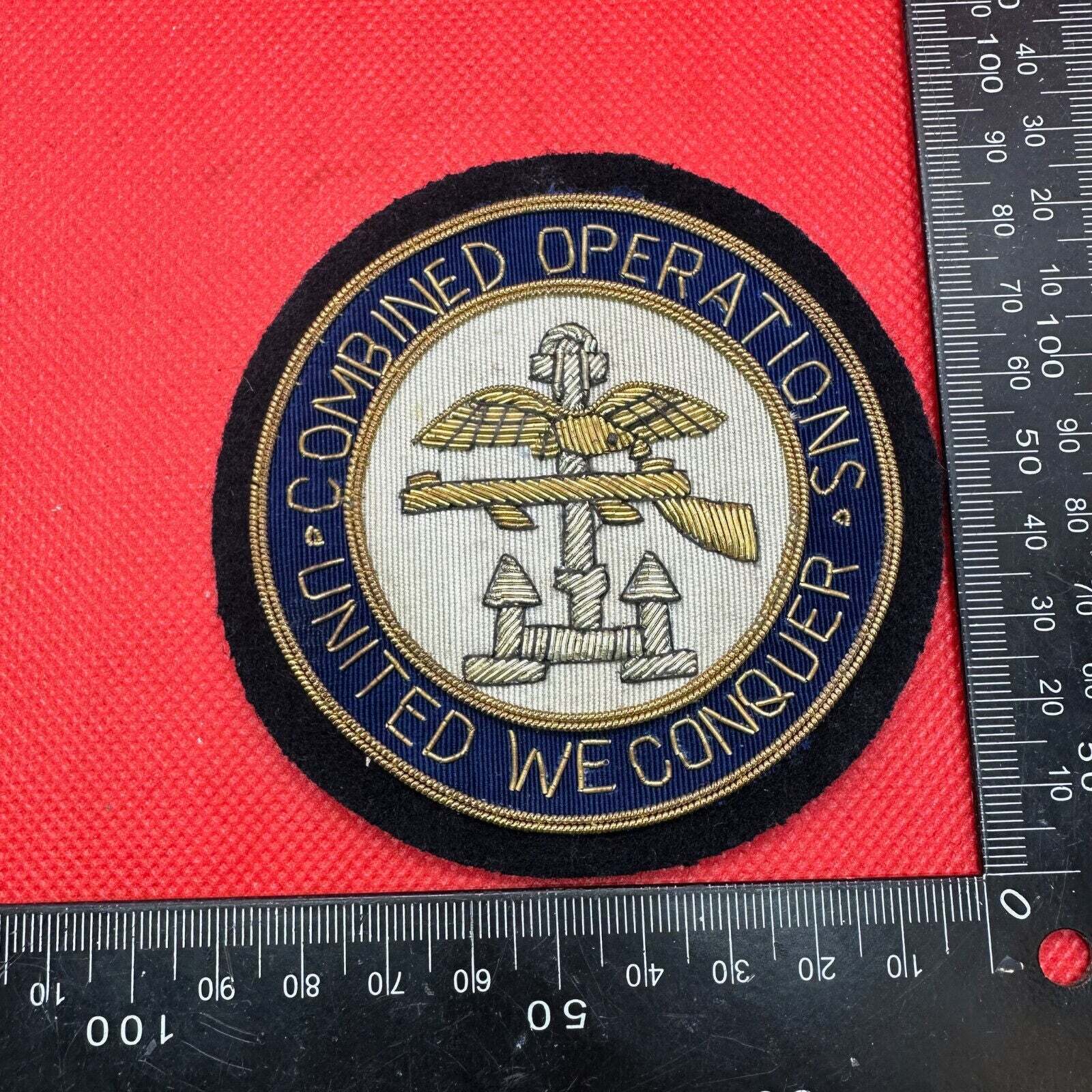 British Army Bullion Embroidered Blazer Badge - Combined Operations - The Militaria Shop