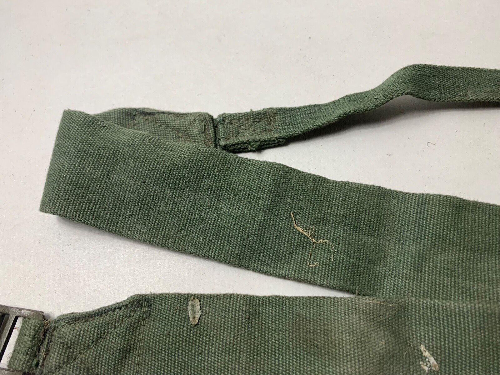 Original WW2 British Army 44 Pattern Equipment Strap - 1945 Dated - The Militaria Shop