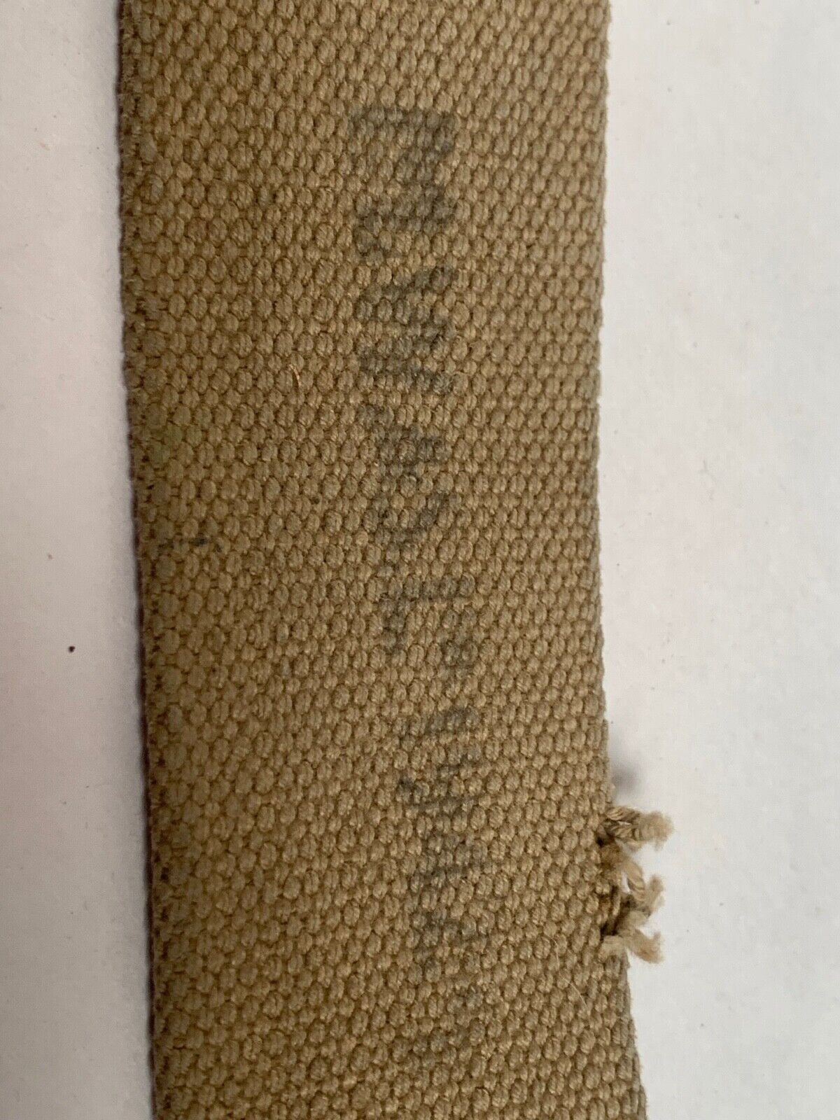 Original WW2 British Army 37 Pattern Shoulder Strap - NORMAL - M.W&S 1942 - The Militaria Shop