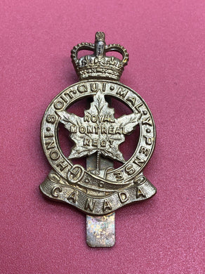 Genuine Canadian Army Royal Montreal Regiment Cap Badge - The Militaria Shop