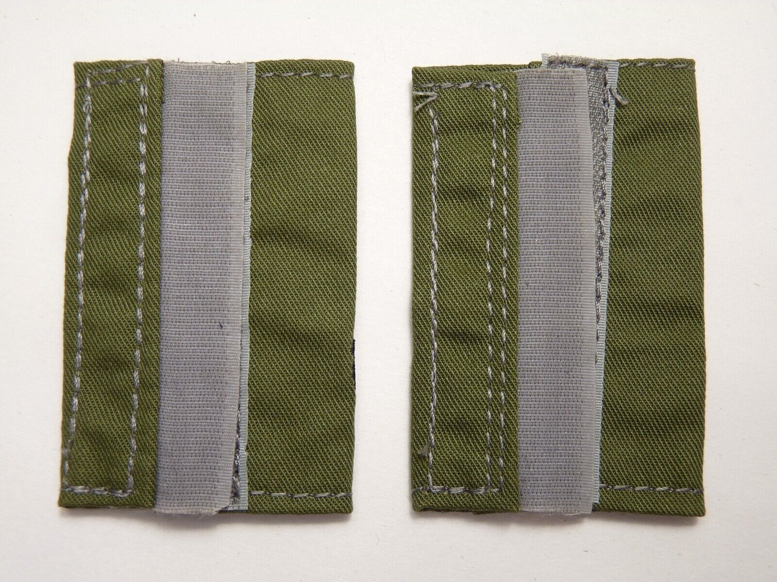 OD Green Rank Slides / Epaulette Pair Genuine British Army - NEW - The Militaria Shop