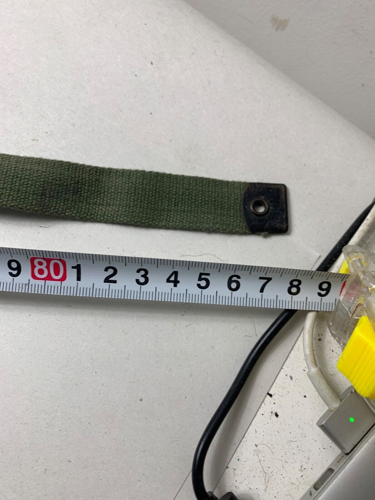 Original WW2 British Army 44 Pattern Equipment Strap - 1945 Dated - The Militaria Shop