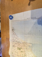 WW2 British Army 1932 dated MILITARY EDITION General Staff map of HOLY ISLAND. - The Militaria Shop
