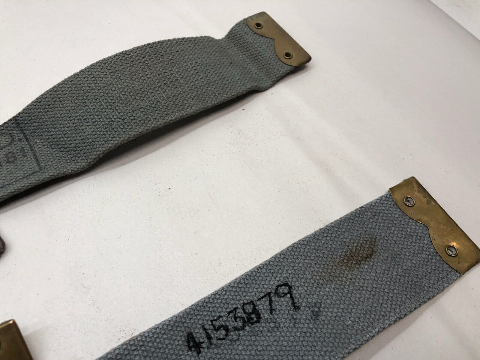 Original WW2 British Royal Air Force Blue 37 Pattern L Strap Set - The Militaria Shop