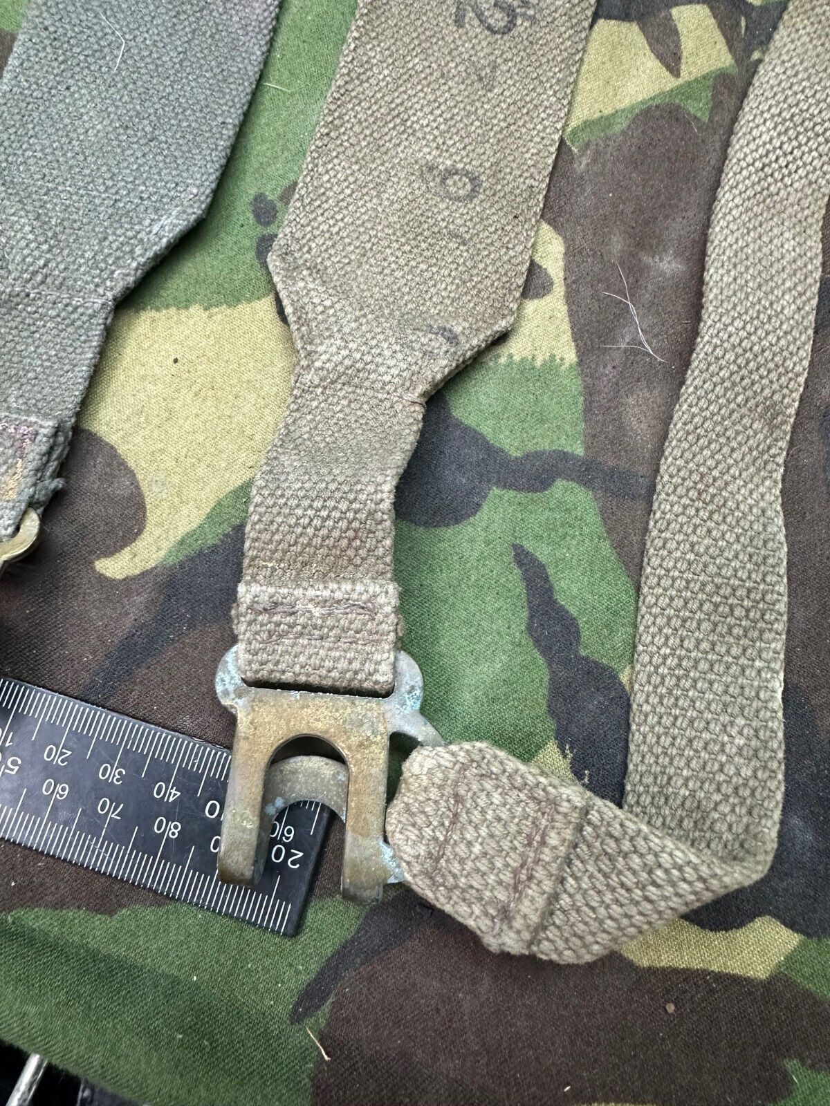 Original British Royal Air Force RAF Blue L Strap Pair - WW2 37 Pattern - The Militaria Shop