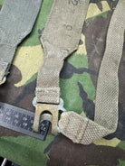 Original British Royal Air Force RAF Blue L Strap Pair - WW2 37 Pattern - The Militaria Shop