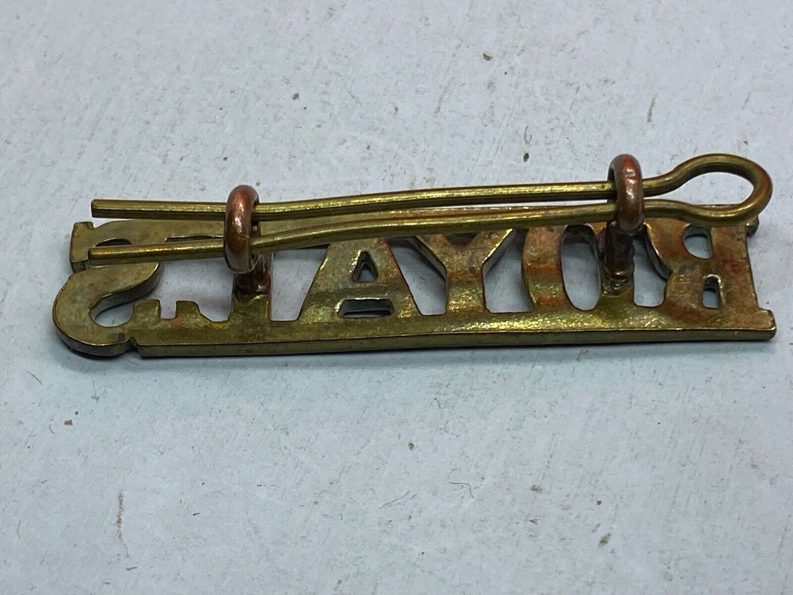 Original British Army WW1 ROYALS Regiment Shoulder Title - The Militaria Shop