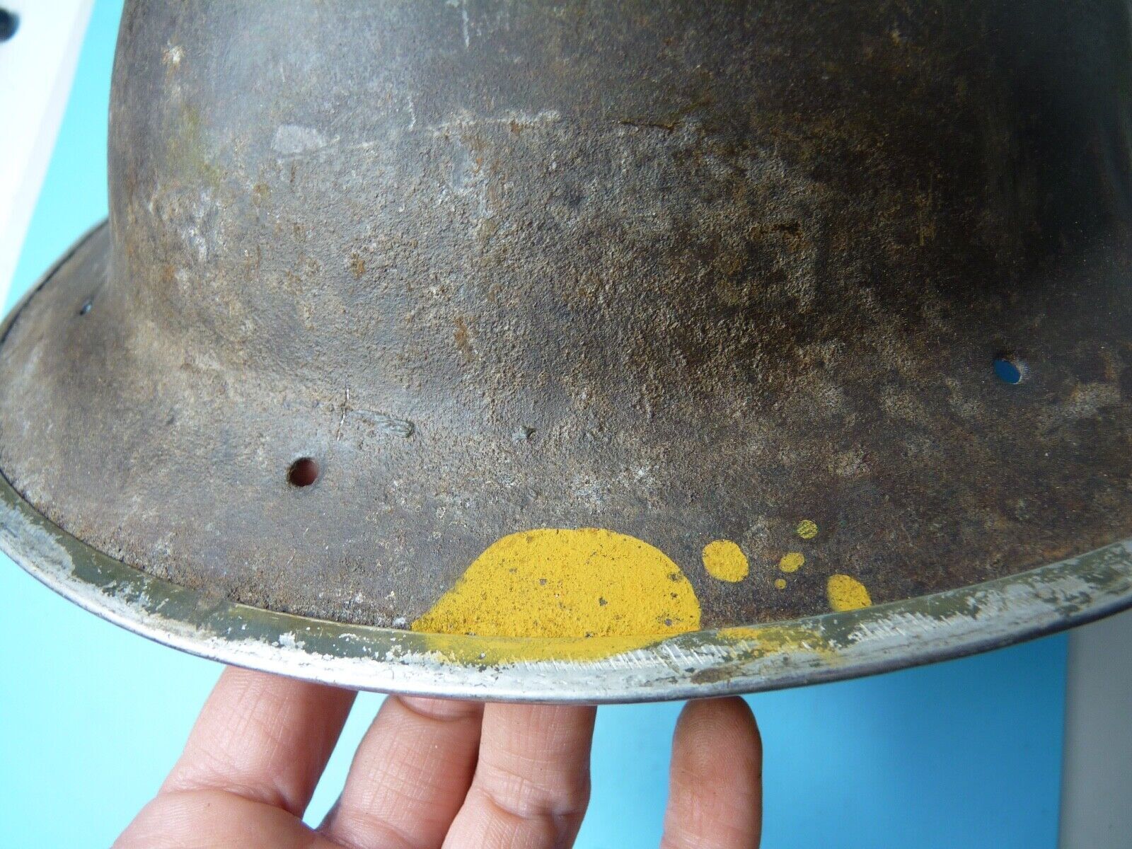 Original WW2 South African Army Mk2 Brodie Helmet - British Style Combat Helmet - The Militaria Shop