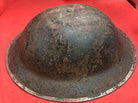 Original WW2 Combat Helmet - British / South African Army Mk2 Brodie Helmet - The Militaria Shop