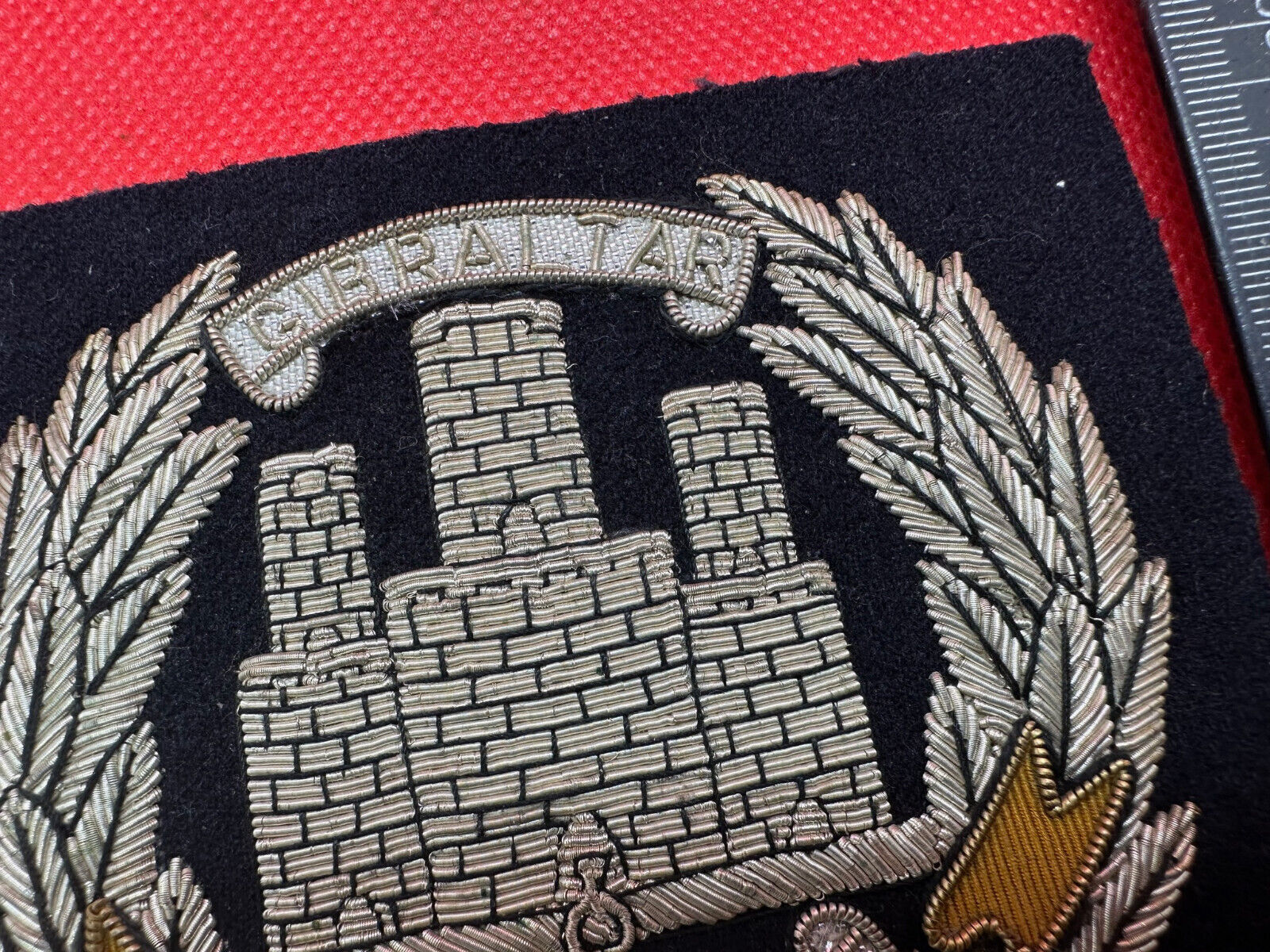 British Army Bullion Embroidered Blazer Badge - Northamptonshire Regiment - The Militaria Shop