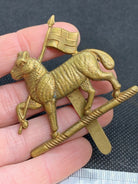 Genuine WW2 British Army The Queens Royal Regiment Cap Badge - The Militaria Shop