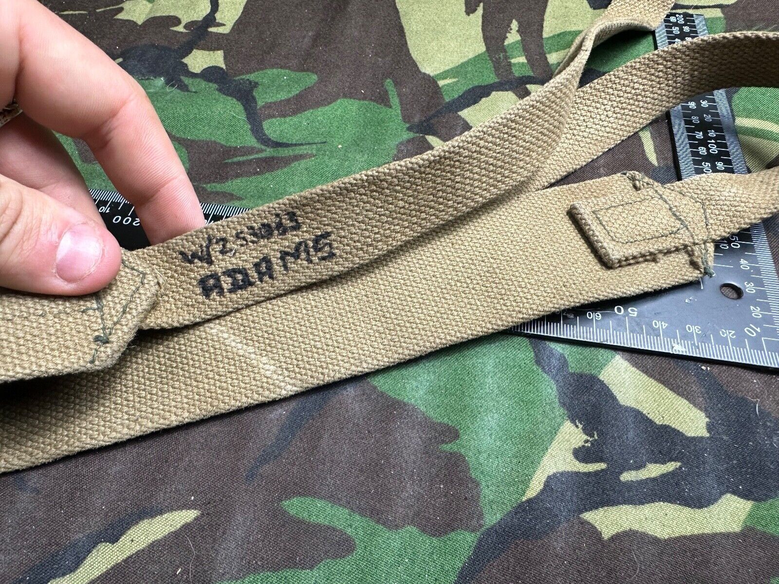 Original WW2 British Army 37 Pattern Shoulder Strap - Normal - Wartime Dated - The Militaria Shop