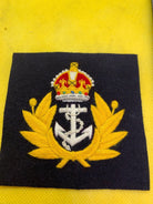 British Royal Navy Embroidered Blazer Badge - The Militaria Shop