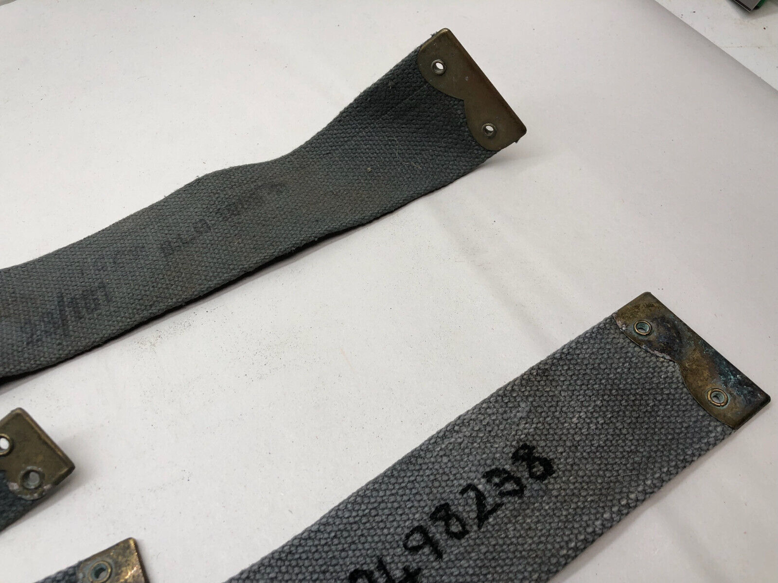 Original WW2 British Royal Air Force Blue 37 Pattern L Strap Set - The Militaria Shop