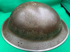 Original British Civil Defence Mk2 Brodie Helmet - S.T.D Marked - The Militaria Shop
