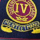 British Army 4th Queen's Own Hussars Regiment Embroidered Blazer Badge - The Militaria Shop