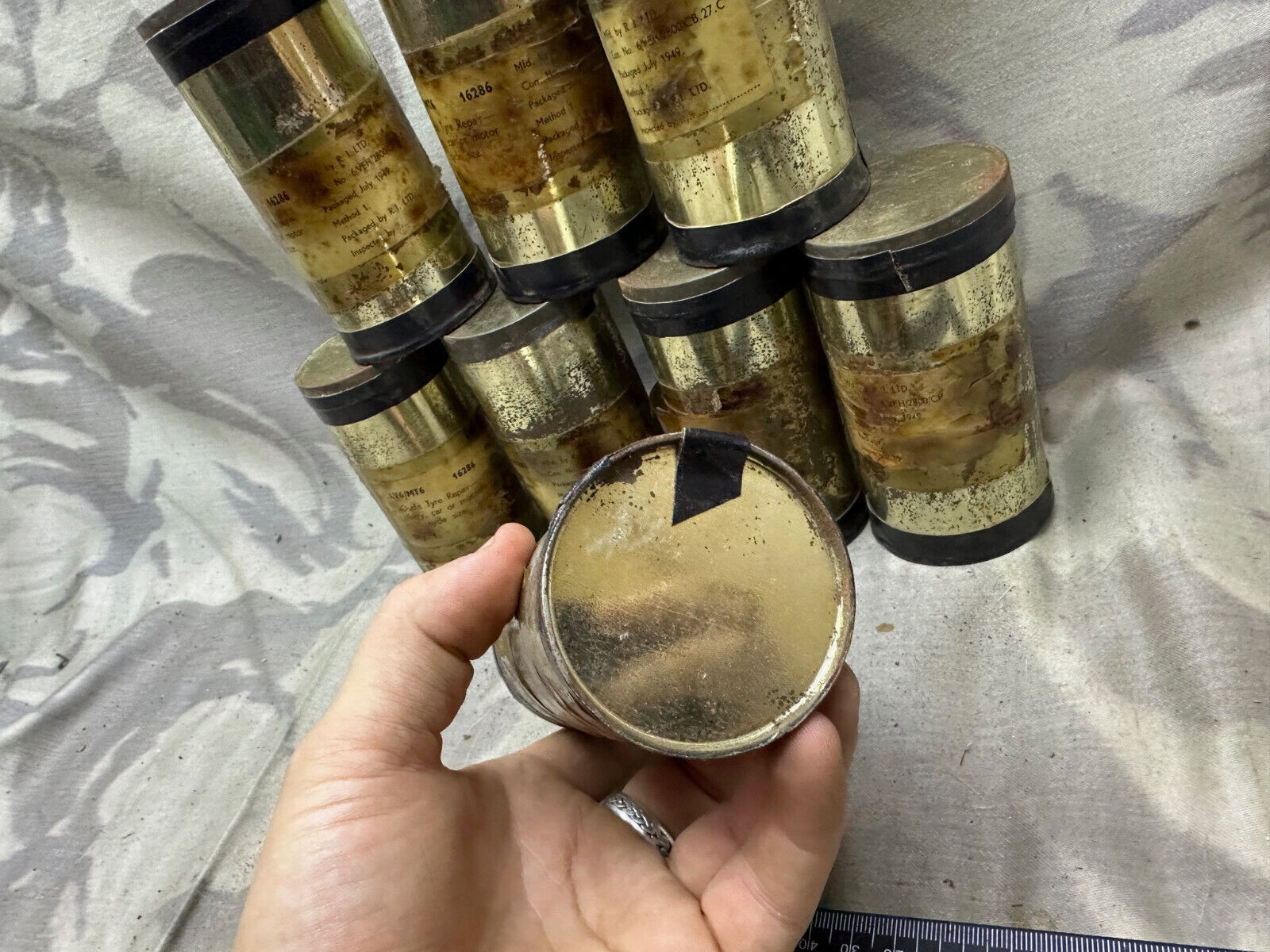 Orignal British Army Tyre Puncture Repair Kit - Lorry, Jeep, Bike - WW2 Pattern - The Militaria Shop