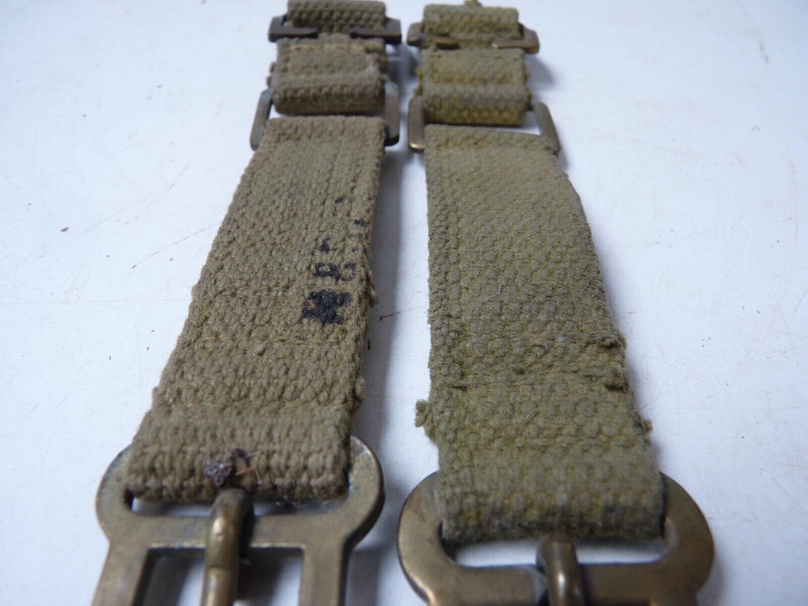 Original WW2 British Army 37 Pattern Webbing Brace Adaptor Pair - The Militaria Shop
