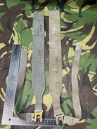 Original British Royal Air Force RAF Blue L Strap Pair - WW2 37 Pattern - The Militaria Shop