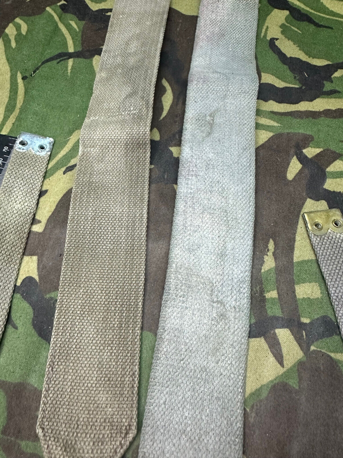 Original British Royal Air Force RAF Blue L Strap Pair - WW2 37 Pattern - The Militaria Shop