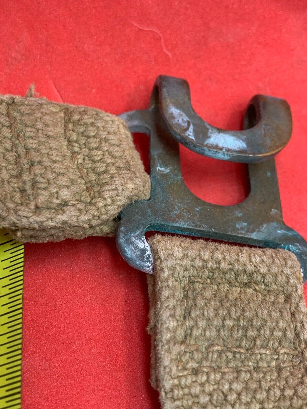 Original WW2 Pattern British Army L Straps Pair - 37 Pattern Webbing Haversack - The Militaria Shop