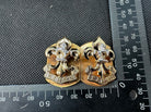 Genuine Unissued Kings Regiment Bi-Metal British Army Collar Badges - The Militaria Shop