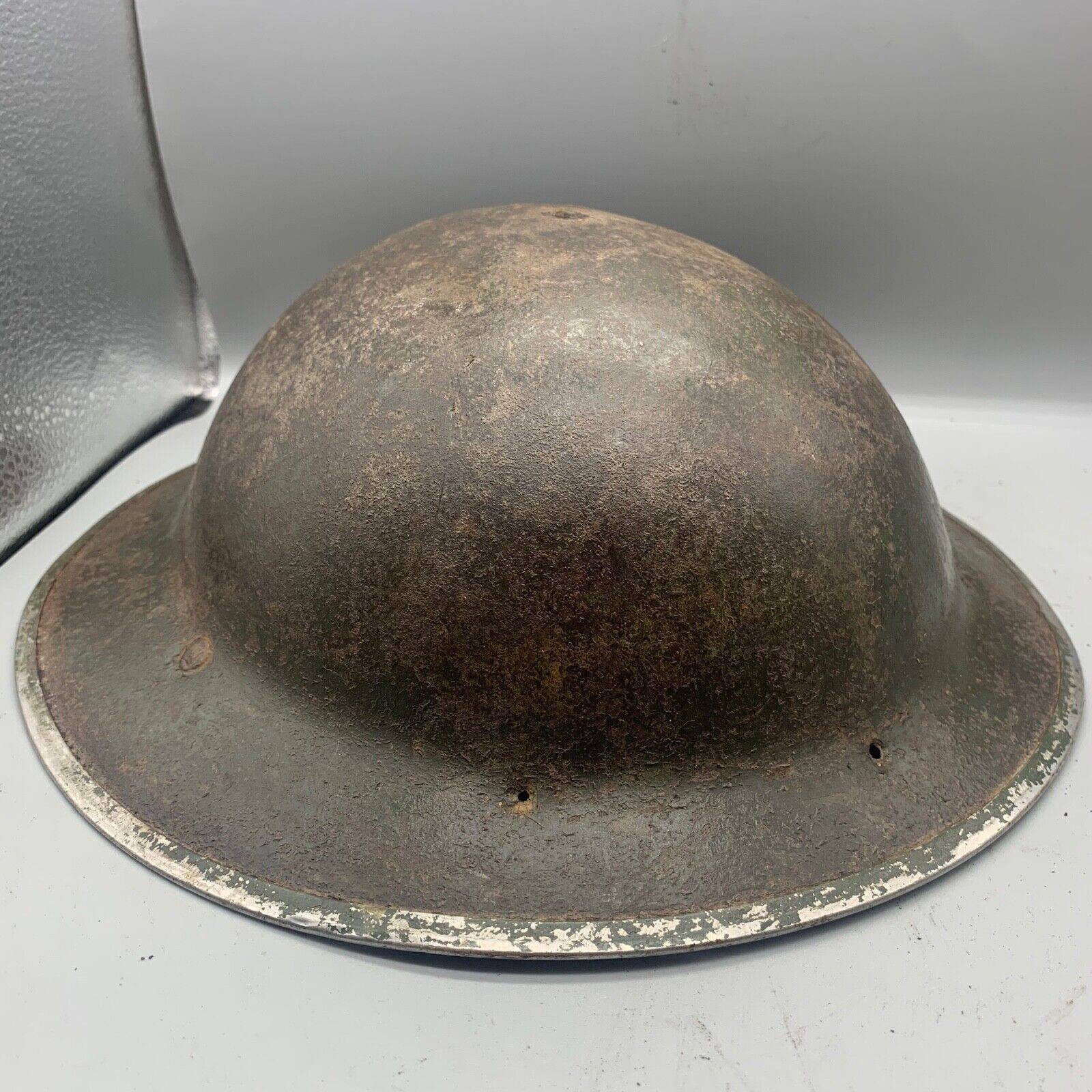 Original WW2 South African Army Mk2 Brodie Helmet - British Style Combat Helmet - The Militaria Shop