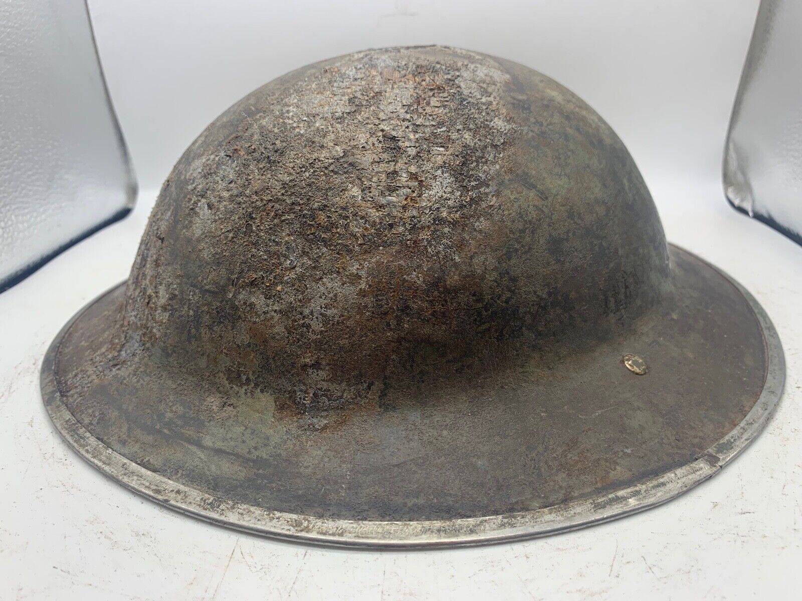 Original WW2 South African Army Mk2 Brodie Helmet - British Style Combat Helmet - The Militaria Shop