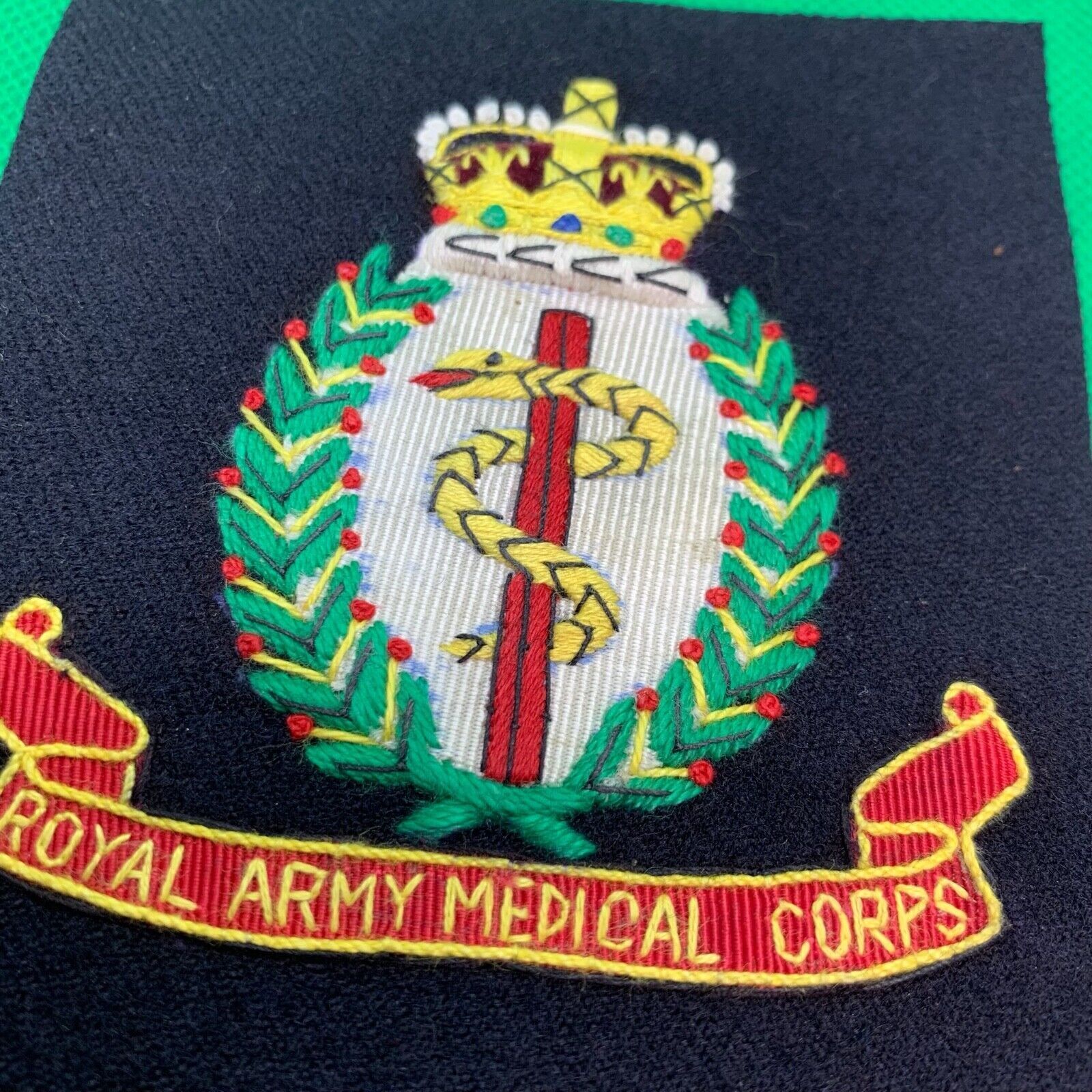 British Army Royal Army Medical Corps Embroidered Blazer Badge - The Militaria Shop