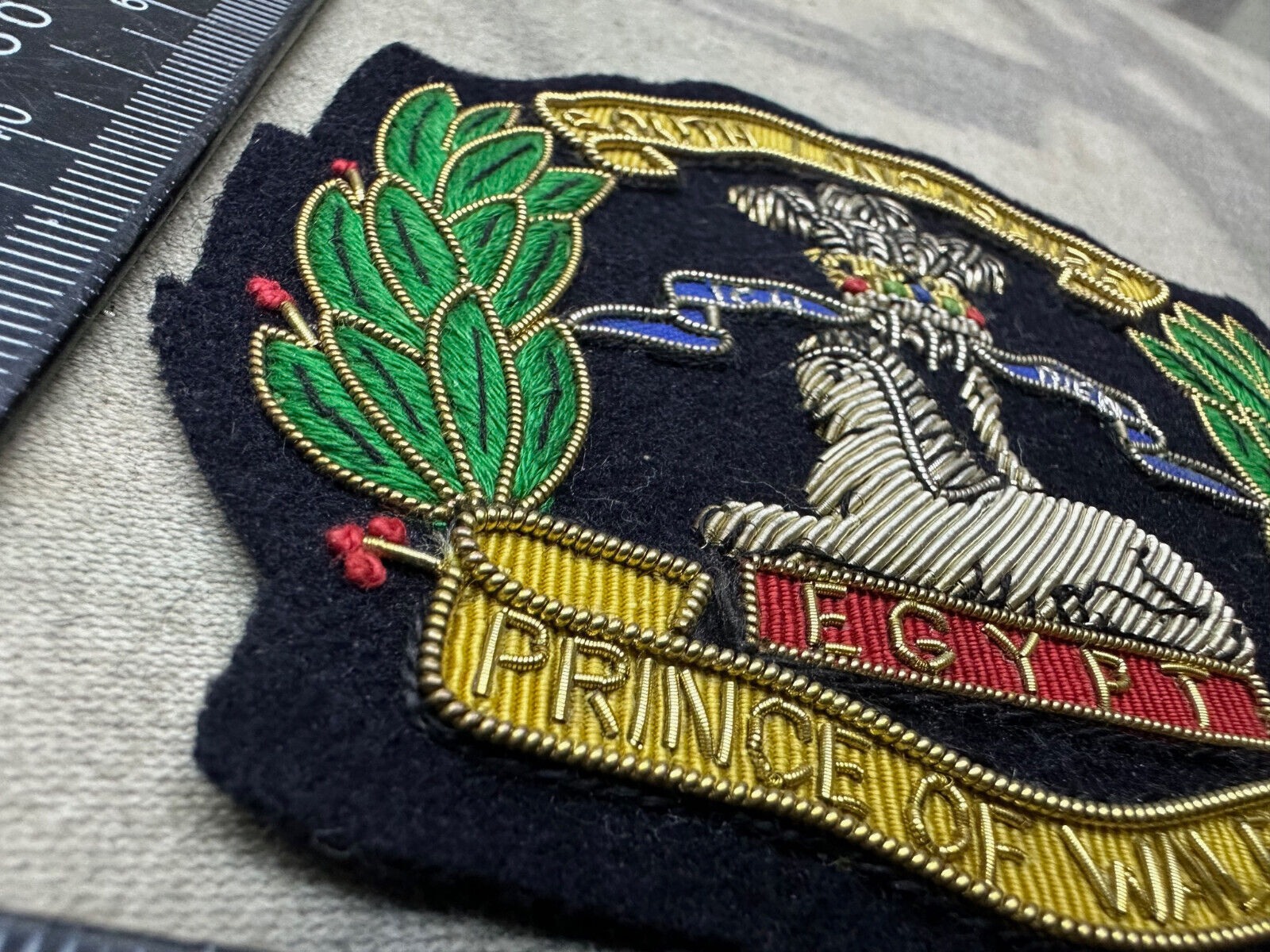 British Army Bullion Embroidered Blazer Badge - South Lancashire Prince Of Wales - The Militaria Shop