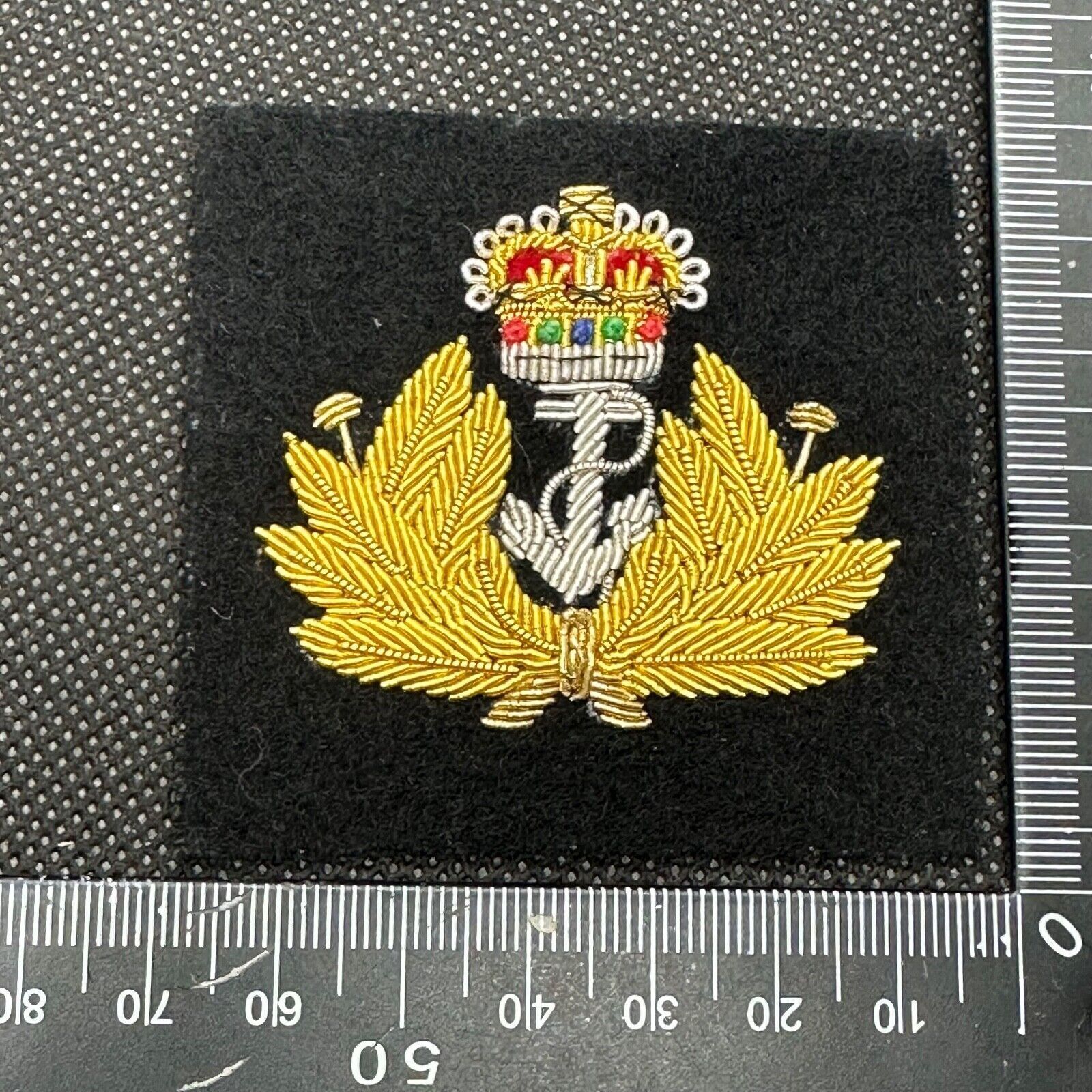 British Royal Navy Bullion Cap / Beret / Blazer Badge - UK Made - The Militaria Shop