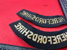 Original WW2 British Home Front Civil Defence Herefordshire Shoulder Titles - The Militaria Shop