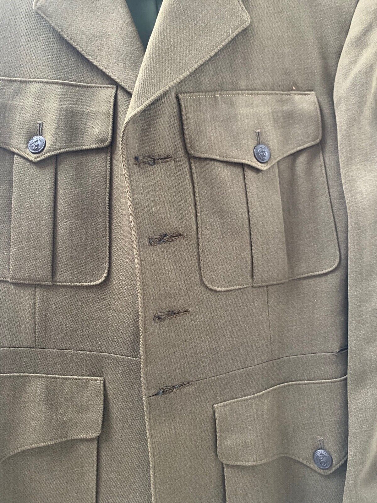 Original US Marine Corps USMC Dress Tunic & Gloves - 38 Chest - The Militaria Shop